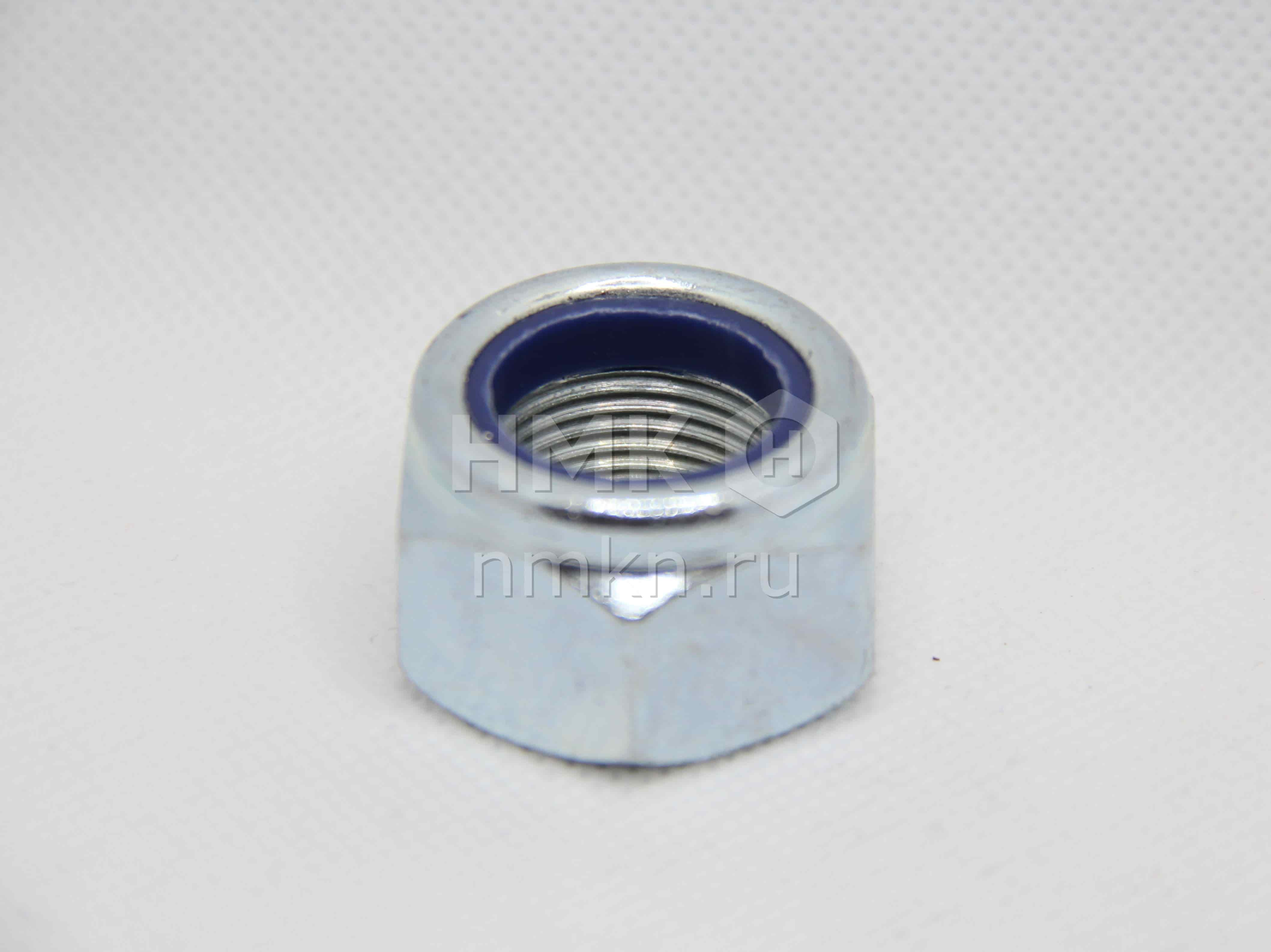 гайка м20х1,5 din 985 с синим нейлоновым кольцом (цинк) в интернет-магазине НМК