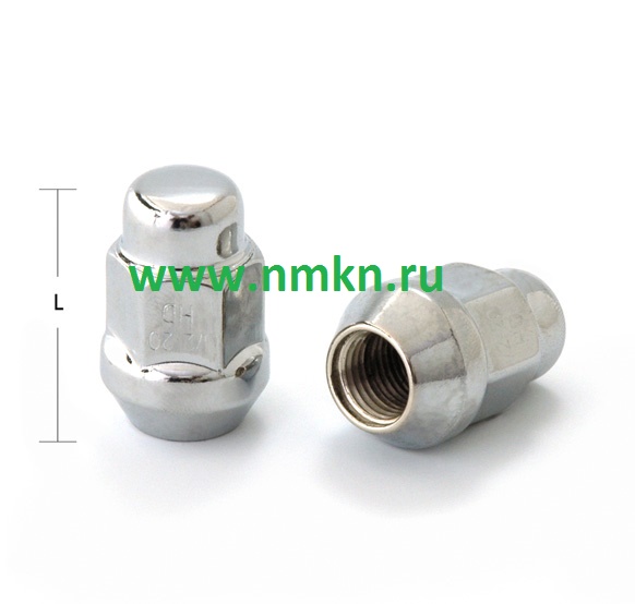 Гайка колесная М12*1,5 (35, ключ 19, конус, закрытая, хром.)