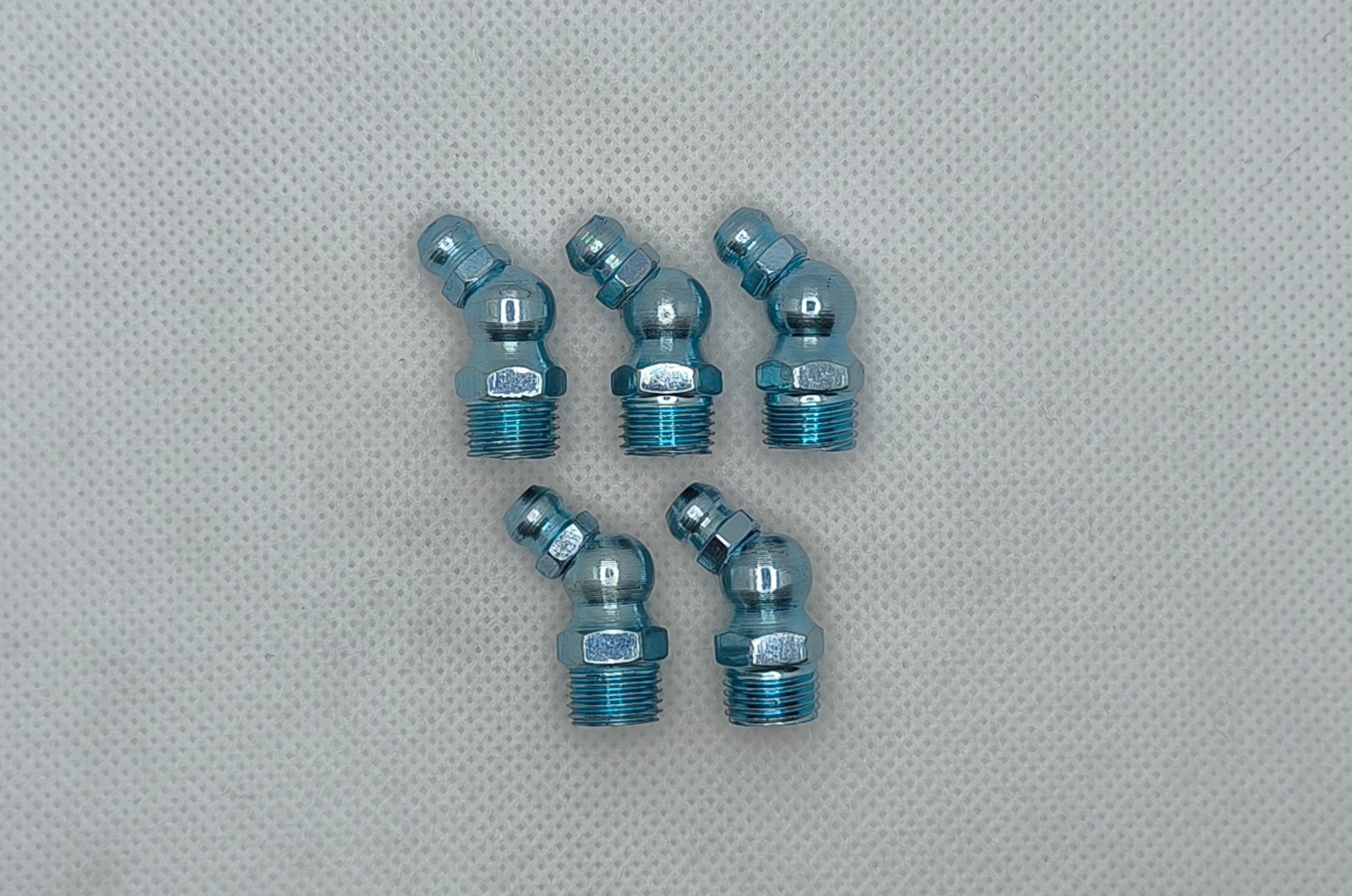 Комплект угловых пресс-масленок (тавотница) М10х1 45 градусов 10 шт.